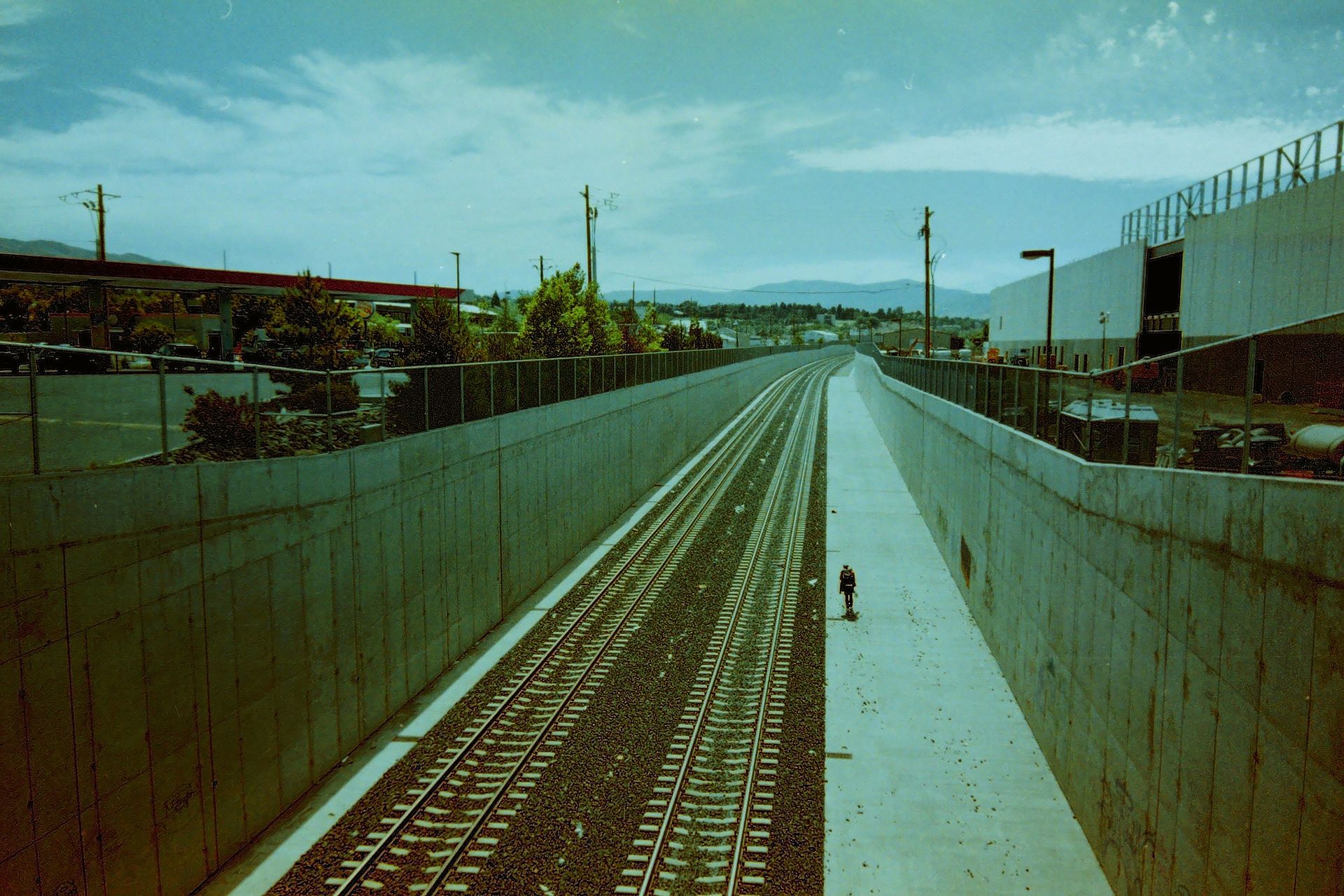 Homeless Man On Tracks